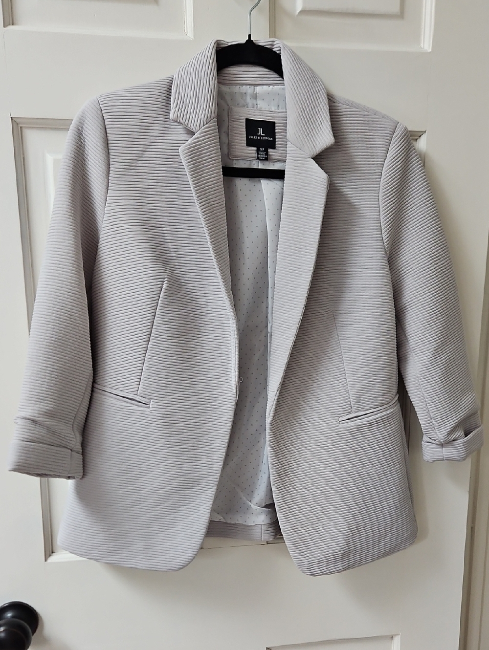 Lilac Ribbed Blazer for Women